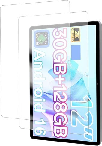 واقي شاشة لجهاز FiryMid P108-A116C (12 بوصة) Android 16 Tablet، زجاج مقسى 9 ساعات، مقاوم للسقوط، مقاوم للخدش، خالي من الفقاعات، عبوتان. in Kuwait