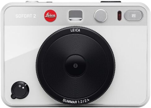 كاميرا Leica Sofort 2 للصور الرقمية والفورية مع شاشة LCD، وإصدارين للغالق، و10 تأثيرات للعدسات، ودعم تطبيق Leica FOTOS (أبيض) in Kuwait