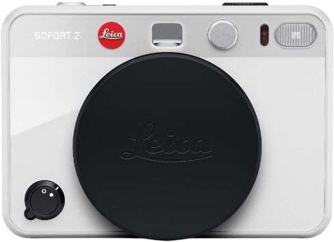 كاميرا Leica Sofort 2 للصور الرقمية والفورية مع شاشة LCD، وإصدارين للغالق، و10 تأثيرات للعدسات، ودعم تطبيق Leica FOTOS (أبيض) in Kuwait
