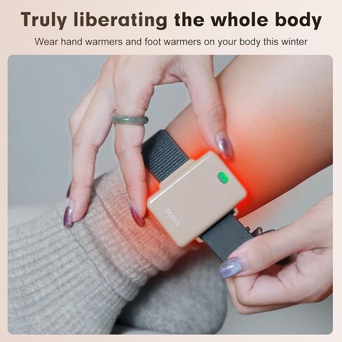 Wearable Hand Warmer Rechargeable – AI Smart Heating, 2 Temp Modes, Explosion-Proof, Skin-Friendly – Electric Hand Warmers for Outdoor in Saudi Arabia