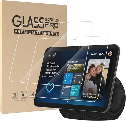 Screen Protector Compatible with Echo Show 8 8.7"(4th Gen, 2025 Release), Tempered Glass [HD Clarity] [9 Hardness] [Anti-Scratch] [Easy Installation] in Saudi Arabia