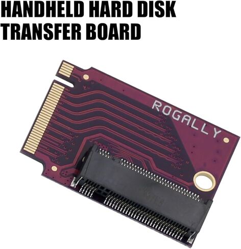 for Rog Ally Handheld 2230 to 2280 SSD Expansion Adapter Board,NVMe M-Key NGFF M.2 PCIe 4.0 Adapter 90 Degree,Handheld Computer Internal Component Converter Purple in Saudi Arabia