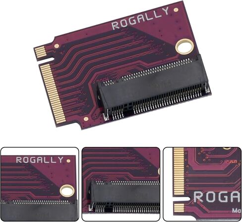 for Rog Ally Handheld 2230 to 2280 SSD Expansion Adapter Board,NVMe M-Key NGFF M.2 PCIe 4.0 Adapter 90 Degree,Handheld Computer Internal Component Converter Purple in Saudi Arabia