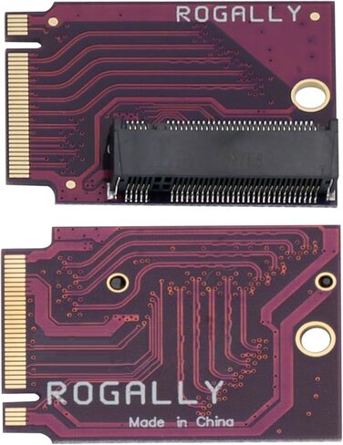 for Rog Ally Handheld 2230 to 2280 SSD Expansion Adapter Board,NVMe M-Key NGFF M.2 PCIe 4.0 Adapter 90 Degree,Handheld Computer Internal Component Converter Purple in Saudi Arabia