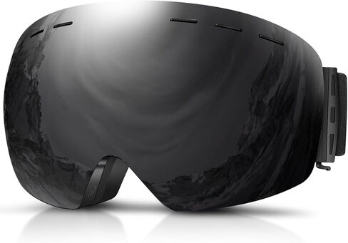 DADA-PRO Ski Goggles Men Women Snowboard Goggles Over Glasses OTG Anti Fog Snow Goggles Frameless 100 UV Protection in Saudi Arabia