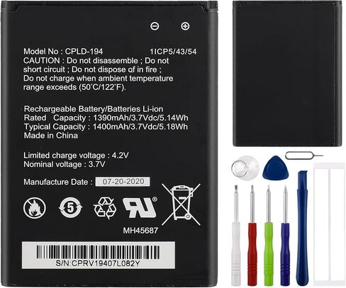 بطارية بديلة CPLD-194 متوافقة مع CoolPad Snap 3312A مع الأدوات in Kuwait
