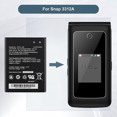 بطارية بديلة CPLD-194 متوافقة مع CoolPad Snap 3312A مع الأدوات in Kuwait