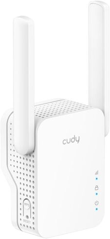 Cudy RE1500 AX1500 WiFi 6 Range Extender Dual Band 2.4G 5G Wireless Booster with Mesh Support WPS Button 10/100Mbps Ethernet Port Works with Any Router in Saudi Arabia