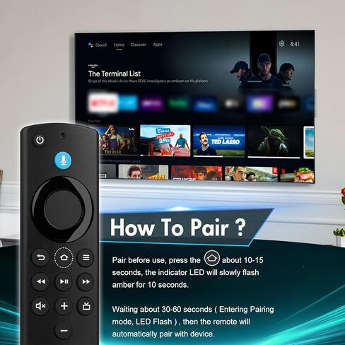 جهاز تحكم عن بعد صوتي بديل لسلسلة FireSeries، Hisense، TCL، أجهزة التلفاز الذكية Insignia، جهاز تحكم عن بعد لجهاز TV Stick 4K/4K Max، جهاز تحكم عن بعد لـ TV Stick (HD، Lite)، مكعب التلفزيون in Kuwait