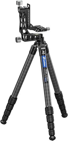 حامل ثلاثي من ألياف الكربون من Leofoto LS-365C X + مجموعة رأس Gimbal PG-1، حامل كاميرا احترافي عالي التحمل لكاميرات DSLR وعدسات تليفوتوغرافي ثقيلة، للتصوير في الهواء الطلق in Saudi Arabia