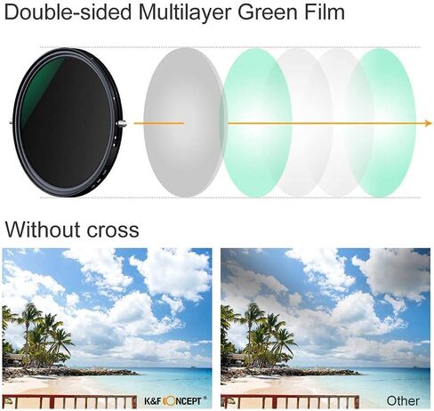فلتر 72 مم متغير ND2-ND32 ND وفلتر استقطاب دائري CPL لـ FUJIFILM X-T4 مع XF 16-80 مم f/4 R OIS WR in Kuwait
