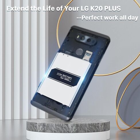 LG K20 Plus Battery, 3800mAh Replacement Battery, for BL-46G1F LG LV5 / K20 Plus MetroPCS MP260, T-Mobile TP260, Verizon Wireless VS501, LV532GB, LG K20 Spare Battery in Kuwait
