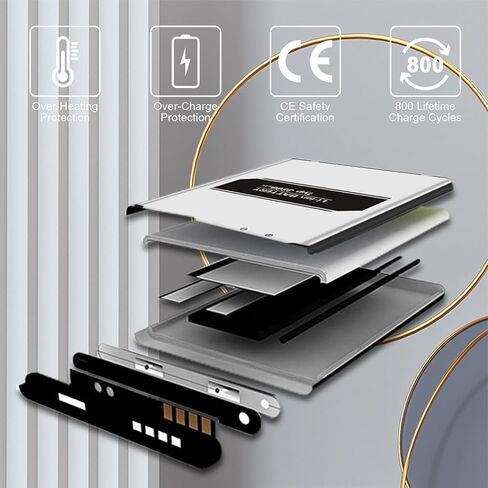 LG K20 Plus Battery, 3800mAh Replacement Battery, for BL-46G1F LG LV5 / K20 Plus MetroPCS MP260, T-Mobile TP260, Verizon Wireless VS501, LV532GB, LG K20 Spare Battery in Kuwait