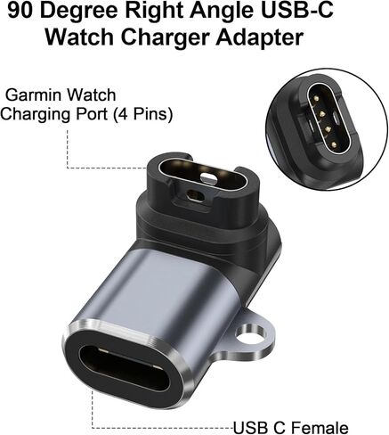 محول كابل شاحن ساعة USB C إلى Garmin 3 حزم، محول سلك شحن من النوع C لـ Garmin Forerunner 970 965 955 945 935 570 165 158 55 265 255 245 in Kuwait
