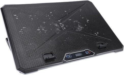 وسادة تبريد للكمبيوتر المحمول Focket، مبرد كمبيوتر محمول للألعاب RGB مع 10 مراوح توربينية 8 ارتفاعات و5 سرعات مروحة لأجهزة الكمبيوتر المحمولة من 12 إلى 19 بوصة (14 معجبًا) in Kuwait