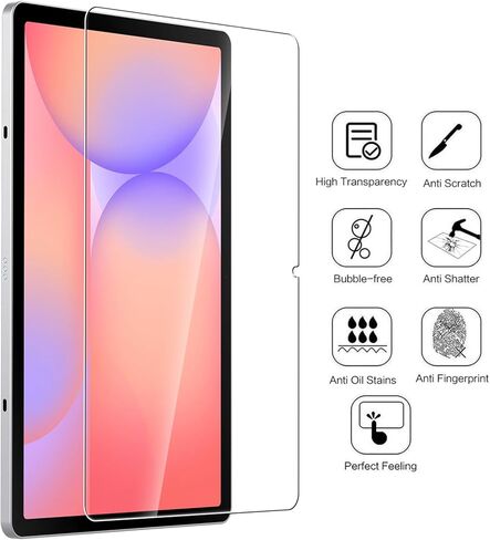 WD&CD 2 Pack Screen Protector Compatible with Samsung Galaxy Tab S10 Lite / S10 FE 2025/S9 FE/S9/S8 10.9 Inch, Tempered Glass Film 【Anti Scratch 】【Anti Bubble】【High Definition】 in Saudi Arabia