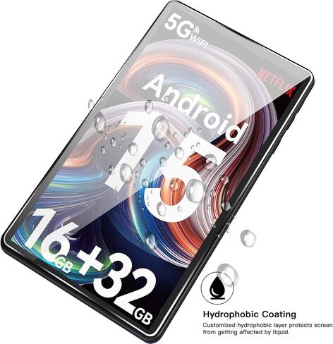 واقي شاشة مكون من قطعتين لجهاز Evermyth Android 15 Tablet مقاس 10 بوصات، زجاج مقسى بصلابة 9H لجهاز Evermyth Tablet، مضاد للخدش، خالٍ من الفقاعات، وضوح عالي الدقة in Saudi Arabia