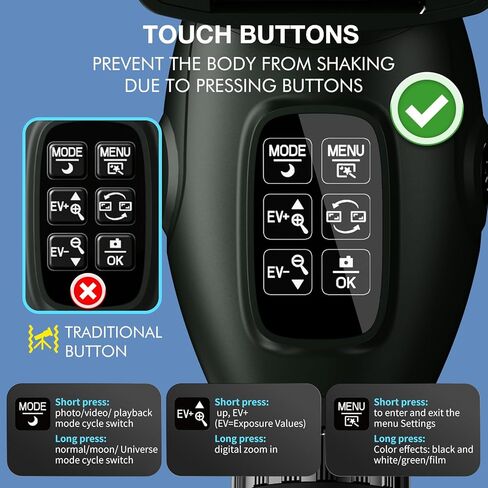 Smart Telescope with Desktop Tripod,Electronic Telescopes with 4K Astrophotography Camera,78mm Large Objective Lens, Portable Refractor Telescope Bird Watching, Wildlife Viewinghun in Kuwait