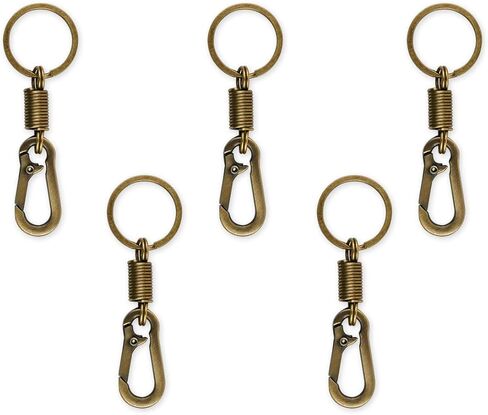 DS. DISTINCTIVE STYLE Carabiner Clip Keyring Stainless Steel Spring Keychain with Snap Hook Quick Release Key Rings in Saudi Arabia