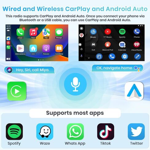 Car Radio for Toyota Tundra 2007-2013 / Toyota Sequoia 2008-2019 Android 13 GPS Navigation 2GB+64GB with 10.1 inch Touch Screen, Support 4G-SIM-Karte, CarPlay Android Auto Bluetooth SWC in Saudi Arabia