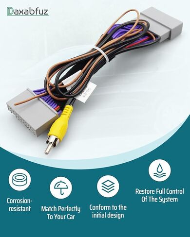 Car Rear View Camera Adapter Wire Harness 32Pin Fit for Honda CR-V CRV 2012-2016, Car Reverse Rearview Backup Camera Video Plug Cable Adapter Harness in Kuwait