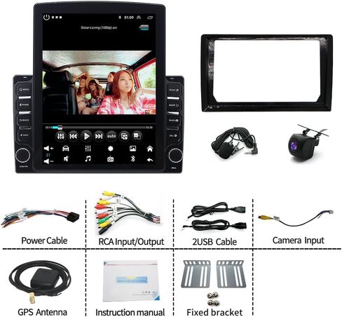 راديو سيارة Android 13 Double Din متوافق مع Nissan Versa 2007 2008 2009 2010 2011، 4G+64G 9.7 بوصة شاشة لمس ستيريو للسيارة مع تشغيل لاسلكي Android Auto GPS WiFi Mic كاميرا احتياطية in Kuwait