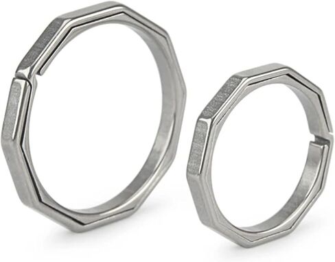 Titanium Alloy Side Push Keychain Ring Kit, Silver/Colorful Round EDC Key Rings for Men Women, Sturdy Secure Carabiner for Keys, Car, Travel, Outdoor, Motorcycle, Lanyard in Saudi Arabia
