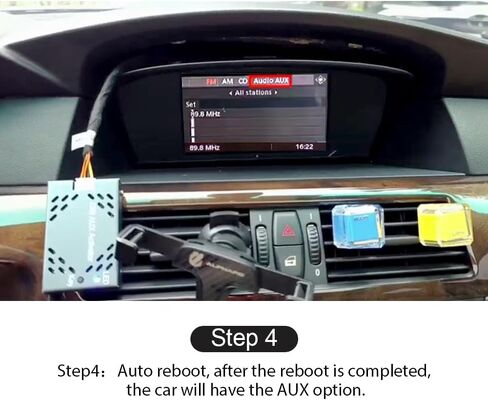 Aux Activator يقوم بتنشيط Aux Audio لسيارات BMW E60 E61 E63 E64 E90 E91 E92 CCC الأصلية بدون AUX in Kuwait