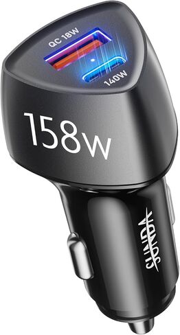 3 Multi Ports USB C Car Charger, 3-Ports 138W Fast Car Charger Adapter, Dual Type C PD100W/PPS105W Compatible with iPhone15/14pro/Galaxy/Samsung S23, USB-A 18W QC3.0 for Android in Kuwait