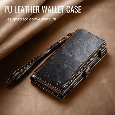 Defencase متوافق مع محفظة Samsung Galaxy S23 Plus مع حامل بطاقات RFID للنساء، جراب هاتف بحزام مغناطيسي من جلد البولي يوريثان مناسب لهاتف Galaxy S23 Plus 5G 6.6 بوصة، أرجواني in Saudi Arabia