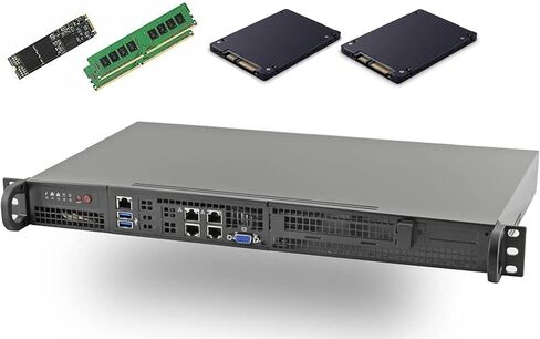 Supermicro 5018D-FN6T Xeon D-1528 6 Core 1U, DDR4 RAM, M.2 SSD, Optional 2.5 inch SSD, Dual 10GBase-T, IPMI Customized Computing, Storage Premium Server (128GB RAM, 512GB M.2, 3.84TB SSD x4) in Saudi Arabia