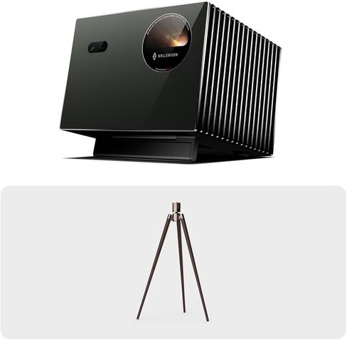 جهاز عرض ليزر VisionMaster Pro2 ثلاثي 4K مع حامل ثلاثي القوائم من خشب الجوز in Kuwait