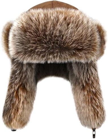 الشتاء جندي الصياد قبعة فو الفراء الروسية القوزاق Ushanka قبعة مع سماعات الأذن غامض الصيد تزلج الثلوج قبعة للجنسين in Kuwait