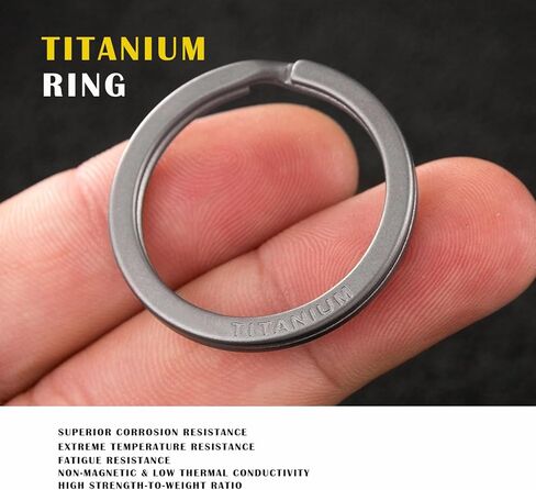 Titanium Carabiner Keychain & Tactical Clip - Multi-Functional EDC Key Holder with Durable Titanium Key Ring for Outdoor, Daily use, and Everyday Carry in Saudi Arabia