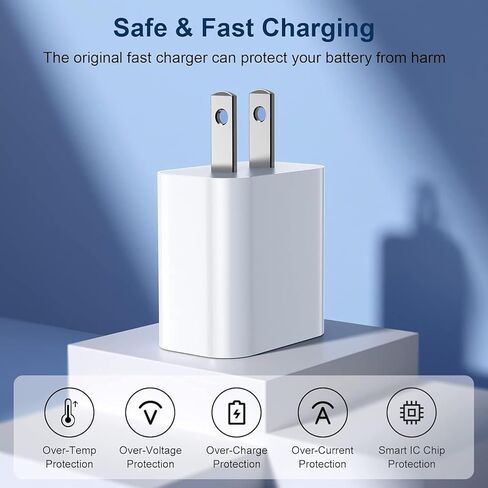 [معتمد من Apple MFi] شاحن iPhone 17 16 15 شحن سريع من النوع C شواحن USB C كتلة شاحن iPhone 17 16 15 Air Pro Max مع كابل 6FT لهاتف iPhone 17 16 15 Pro Max/Plus/iPad Pro in Saudi Arabia