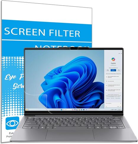 واقي شاشة مضاد للتوهج مقاس 14 بوصة من i-Tensodo لجهاز كمبيوتر محمول 2025 Lenovo Yoga Slim 7i 2 في 1 (14ILL10)، فلتر حماية للعين مضاد للتوهج in Saudi Arabia