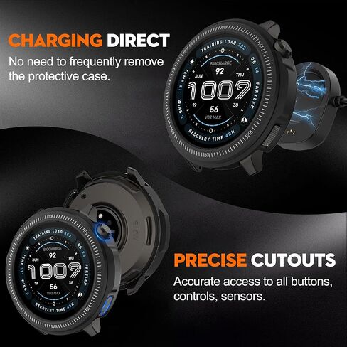 حافظة معدنية للساعة الذكية Amazfit Balance 2 مقاس 47 مم، إطار معدني 2 في 1 وغطاء خلفي شفاف من البولي كربونات مع ملحقات قماش للتنظيف، واقي متين مقاوم للصدمات للتوازن 2 47 مم للرجال والنساء (أسود) in Saudi Arabia