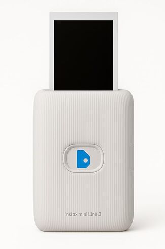 طابعة Mini Link 3 للهواتف الذكية باللون الأبيض الطيني - طابعة صور بلوتوث محمولة لنظام iOS وAndroid، مطبوعات فورية، تصميم خفيف الوزن، طباعة لاسلكية عبر الهاتف المحمول 074101210293 in Kuwait