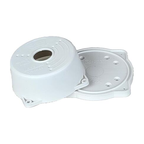 صندوق توصيل CCTV عالمي PRO-103-T، بلاستيك PP5 أبيض، غطاء كاميرا صغير مقاوم للطقس، 3.7 × 1.85 بوصة، مقاوم للأشعة فوق البنفسجية، حامل داخلي وخارجي | (4 عبوات) in Kuwait