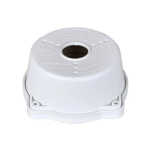 صندوق توصيل CCTV عالمي PRO-103-T، بلاستيك PP5 أبيض، غطاء كاميرا صغير مقاوم للطقس، 3.7 × 1.85 بوصة، مقاوم للأشعة فوق البنفسجية، حامل داخلي وخارجي | (4 عبوات) in Kuwait