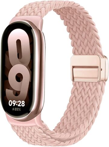 حزام مجدول من النايلون متوافق مع سوار Xiao Mi Band 8/9/10، حزام مطاطي للنساء والرجال in Saudi Arabia