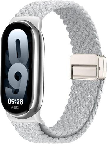 حزام مجدول من النايلون متوافق مع سوار Xiao Mi Band 8/9/10، حزام مطاطي للنساء والرجال in Saudi Arabia