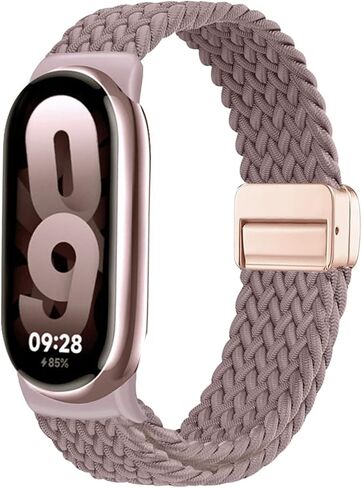 حزام مجدول من النايلون متوافق مع سوار Xiao Mi Band 8/9/10، حزام مطاطي للنساء والرجال in Saudi Arabia