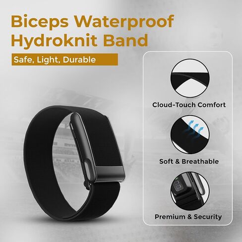 حزام رياضي من النايلون المقاوم للماء من HydroKnit متوافق مع WHOOP 5.0 وOne وPeak وLife | حزام مرن مريح وسريع الجفاف لأنماط الحياة النشطة in Kuwait