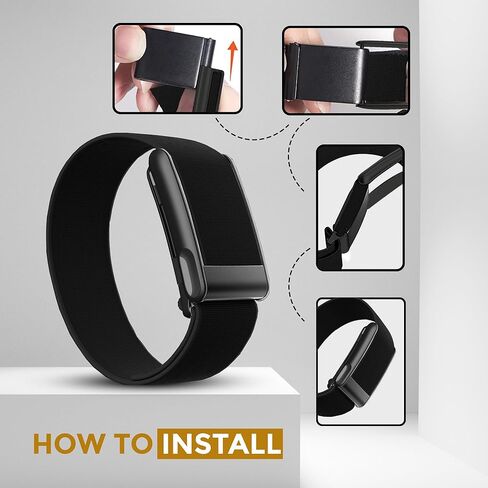 حزام رياضي من النايلون المقاوم للماء من HydroKnit متوافق مع WHOOP 5.0 وOne وPeak وLife | حزام مرن مريح وسريع الجفاف لأنماط الحياة النشطة in Kuwait