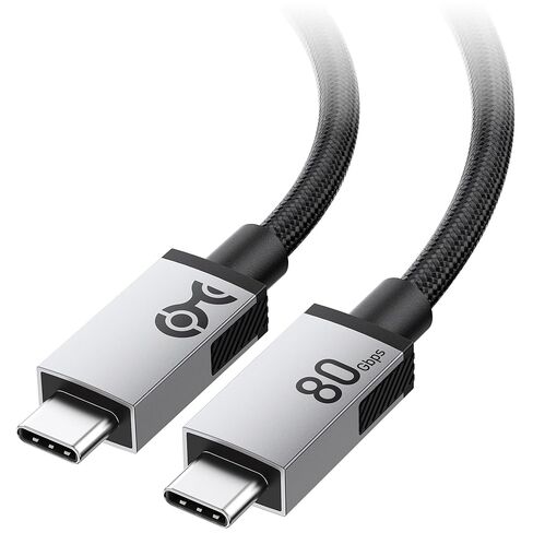 كابل Matters كابل USB4 مجدول ممتاز بسرعة 80 جيجابت في الثانية - 6.6 قدم / 2 متر، يصل إلى [فيديو 8K@120 هرتز / 4K@480 هرتز، شحن 240 واط، نقل بيانات 80 جيجابت في الثانية]، كابل USB 4 متوافق مع Thunderbolt 5 / Thunderbolt 4 / USBC in Saudi Arabia