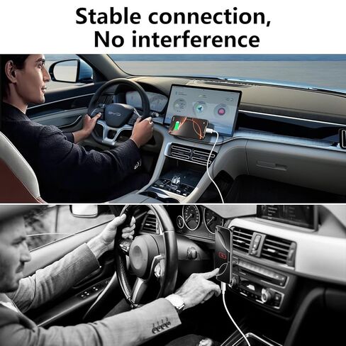 كابل USB إلى USB C لشاحن سيارة iPhone 17/16/15، 2 حزمة سلك Carplay بطول 3 أقدام شحن سريع لهاتف iPhone 17/16/15 Air Plus Pro Max، iPad Pro Air (أبيض) in Kuwait