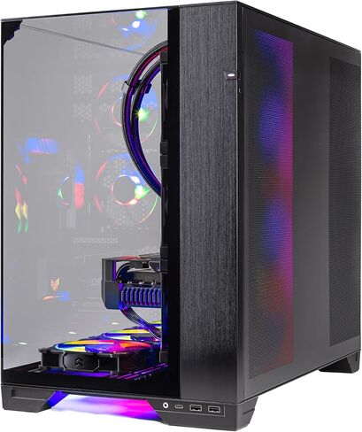 Skytech Gaming O11 Vision Gaming PC، AMD Ryzen 7 9850X3D 4.7 جيجا هرتز، NVIDIA RTX 5080 16 جيجا VRAM، لوحة X870، 2 تيرابايت Gen4 NVMe SSD، 32 جيجا DDR5 RAM 6000، 1000 وات Gold ATX 3 PSU، 360 ARGB AIO، Wi-Fi، Win 11 in Kuwait