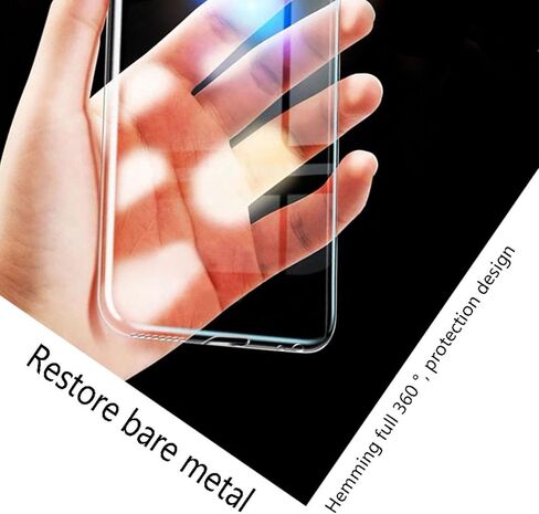 for TCL NxtPaper 60 Ultra (7.20") Case + Tempered Glass Screen Protector, Clear Soft Silicone TPU Bumper Shell, Ultra-Thin Anti-Fall Back Cover for - Transparent in Saudi Arabia
