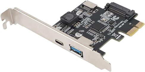 بطاقة توسيع USB 3.2 Gen1، PCIE 1X إلى USB A Type C Type E بطاقة محول مع سرعة عالية 5 جيجابت في الثانية لنقل البيانات، لـ 7 8 10 11 2003 in Kuwait